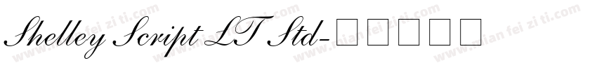 Shelley Script LT Std字体转换